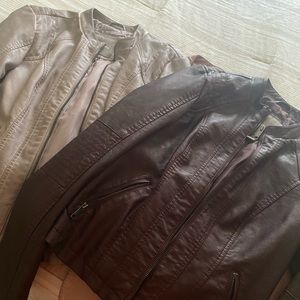 Maurice’s Zip up leather jackets